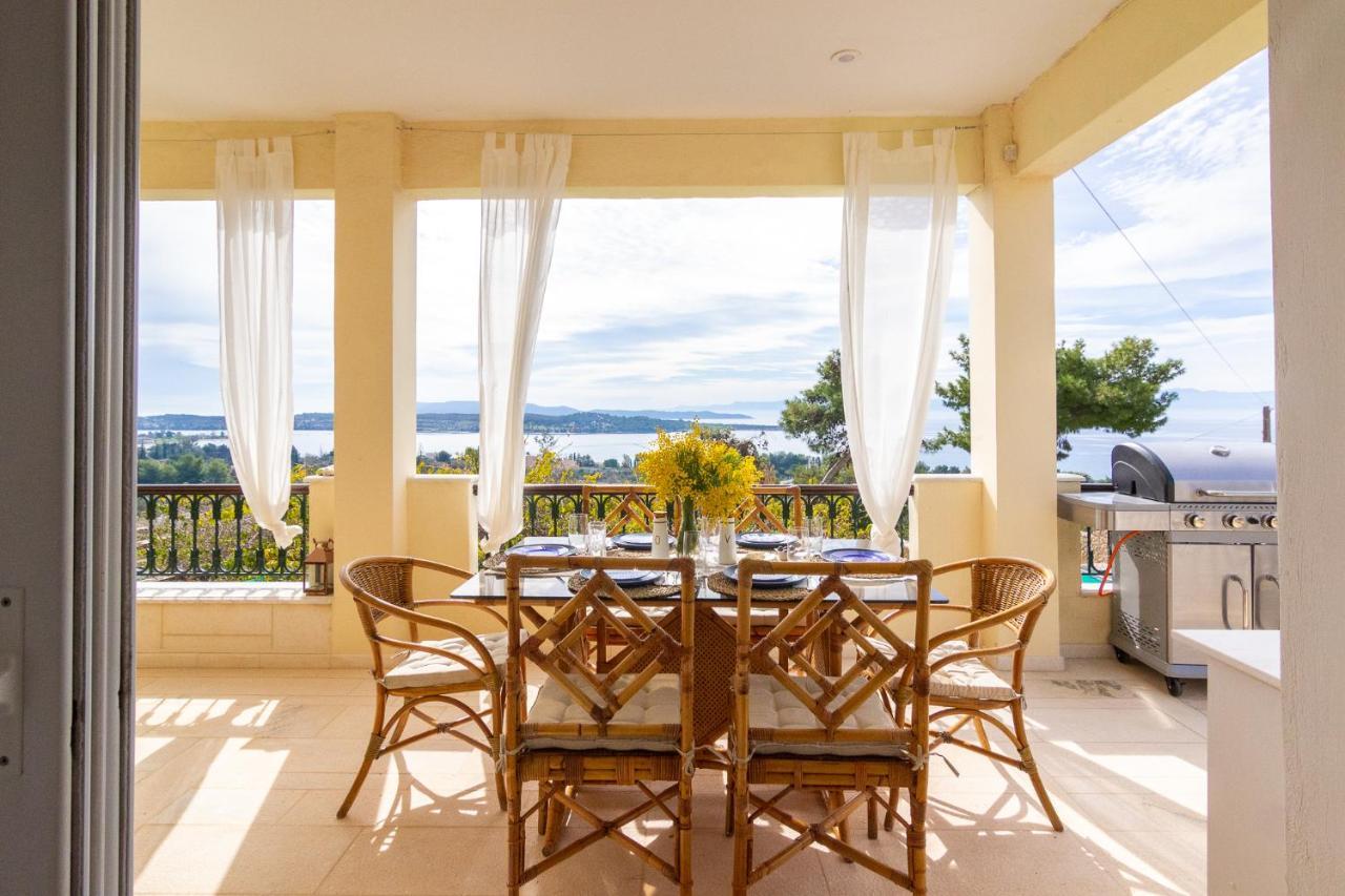 House With Amazing Ocean View And Patio - Pool Villa Porto Heli Exterior foto