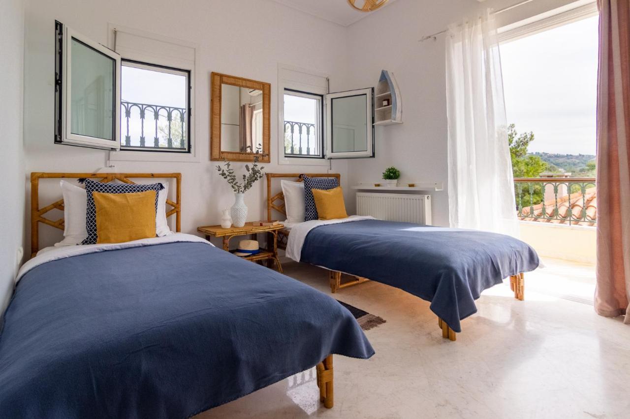 House With Amazing Ocean View And Patio - Pool Villa Porto Heli Exterior foto