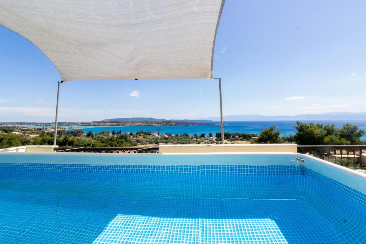 House With Amazing Ocean View And Patio - Pool Villa Porto Heli Exterior foto